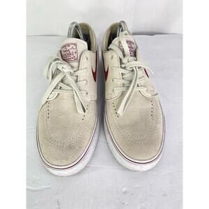 Nike Zoom Stefan Janoski Skate Shoes, Bone/Red Size 9